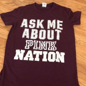 Pink Victoria’s Secret t shirt size xs